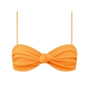 Triangl orange underwire swim top